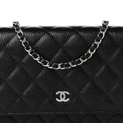 Chanel Caviar Quilted Wallet on Chain WOC Black 9 of 12