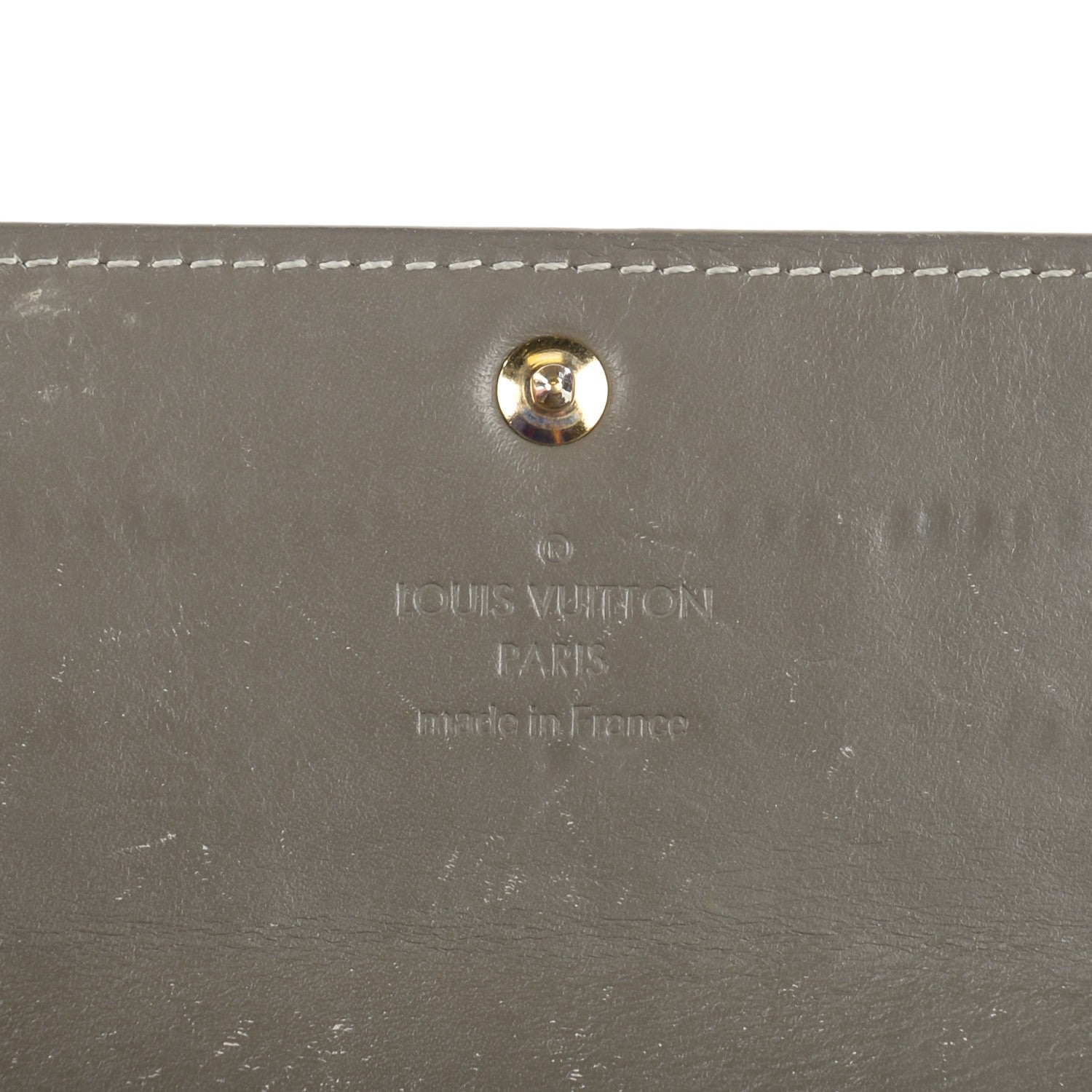 Louis Vuitton Vernis Sarah Wallet Gris Art Deco 6 of 7