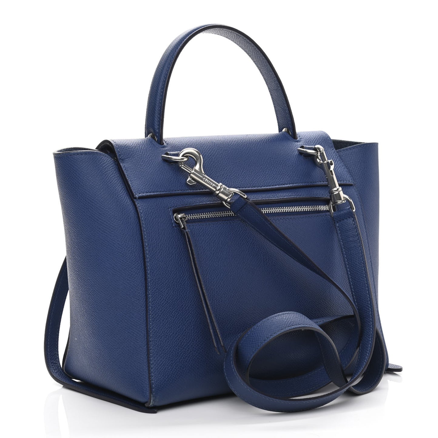 Grained Calfskin Micro Belt Bag Indigo