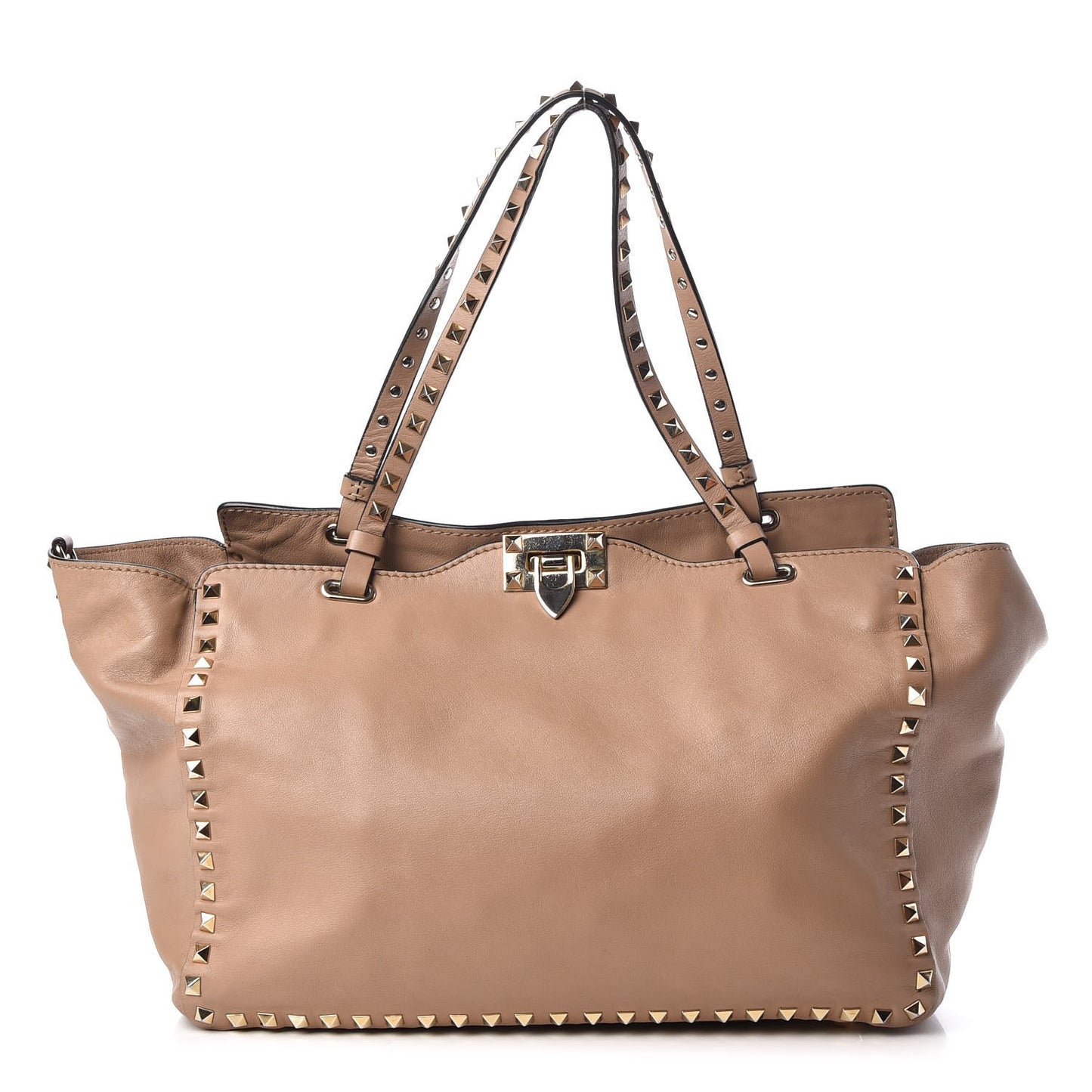 Vitello Medium Rockstud Tote Alpaca