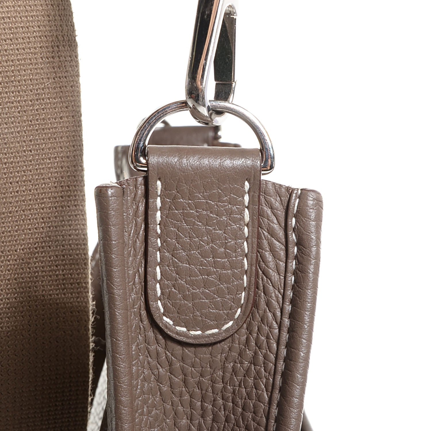Hermes Taurillon Clemence Evelyne III PM Etoupe 15 of 16