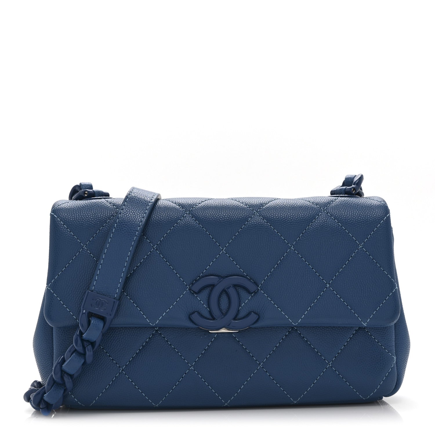 Chanel Caviar Quilted My Everything Small Flap Blue 1 of 10