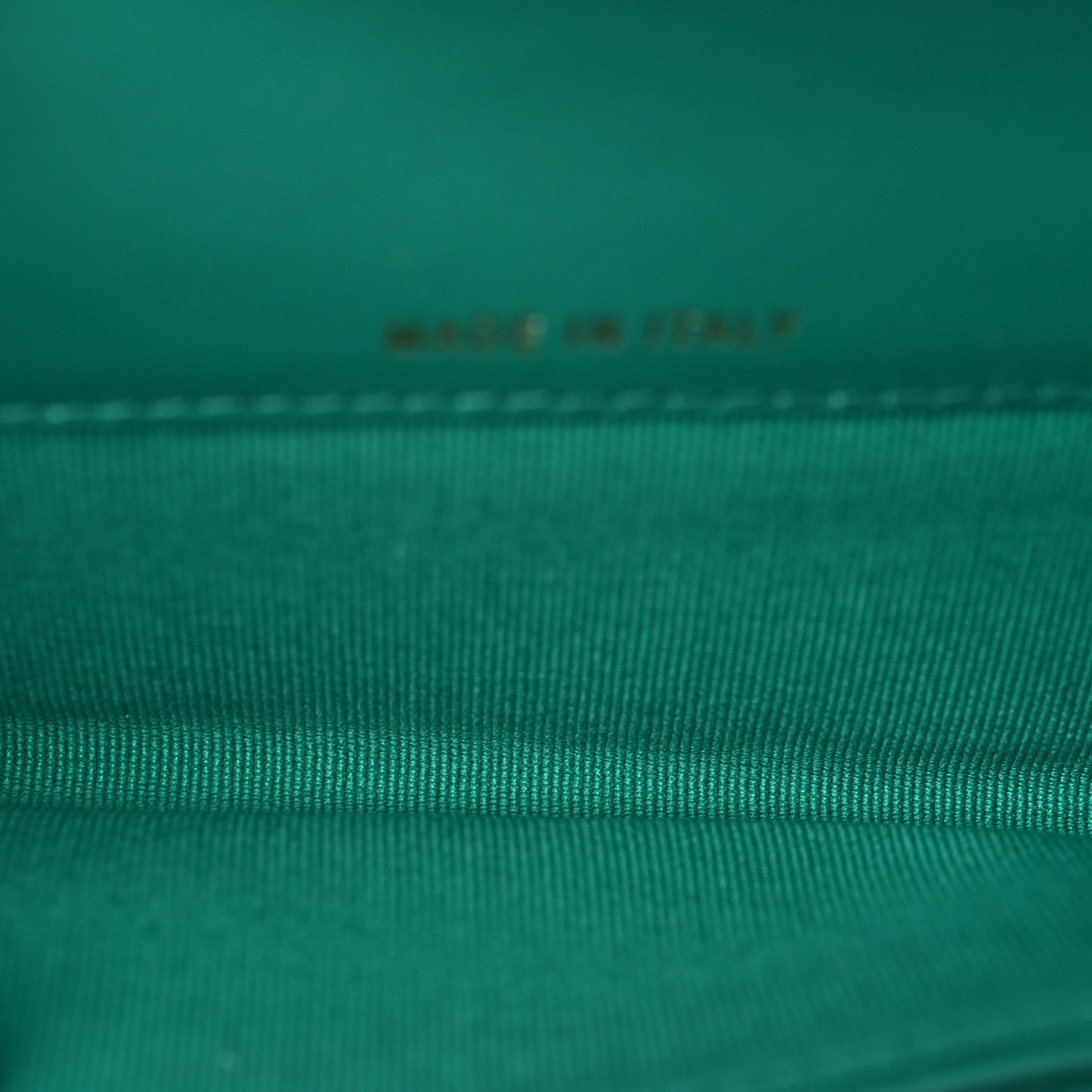 Lambskin Quilted Flap Card Holder Wallet Green