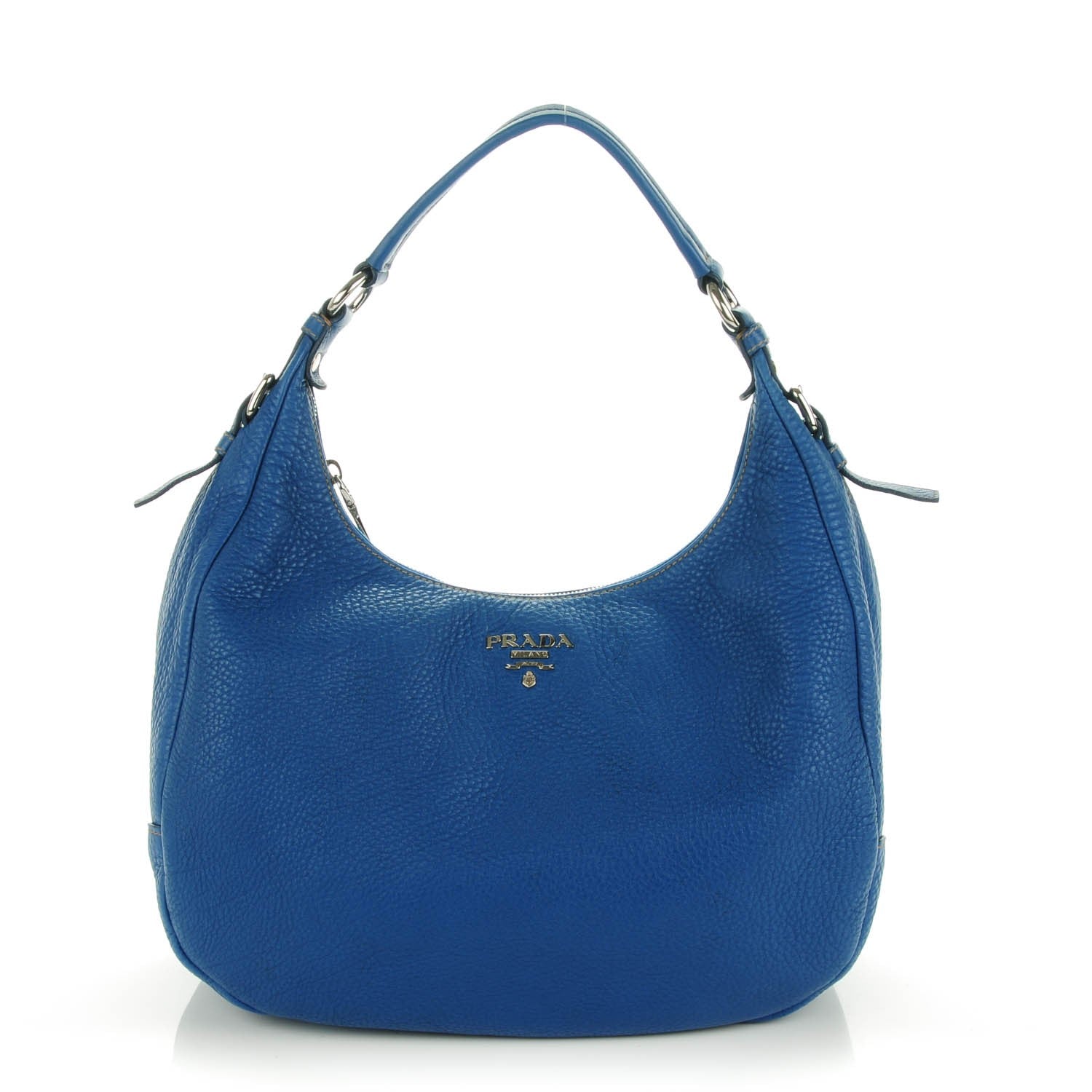 Prada Vitello Daino Hobo Cobalto 1 of 8