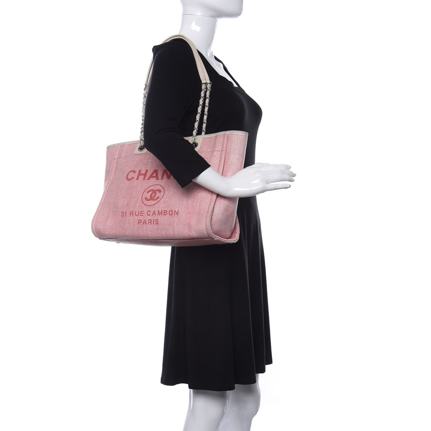 Canvas Small Deauville Tote Pink