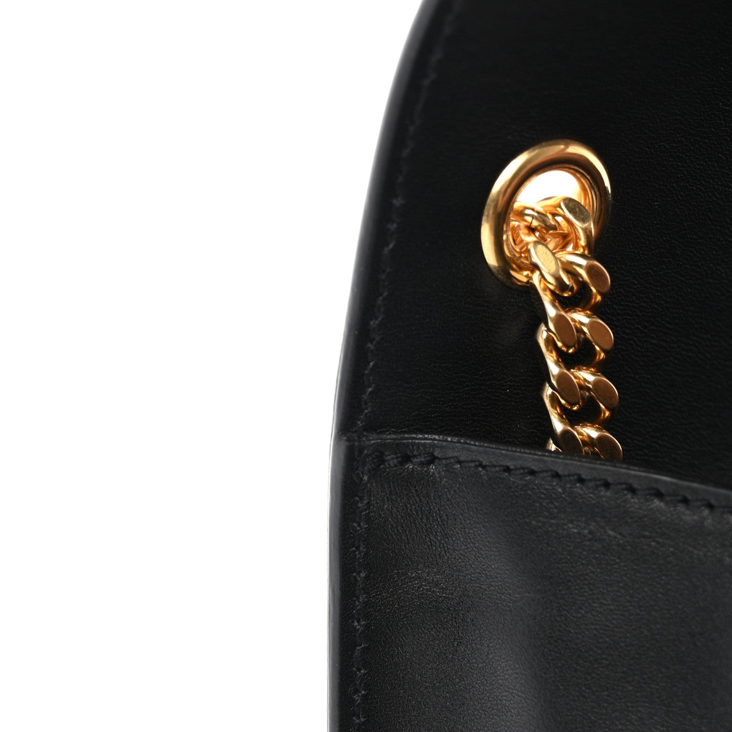 Saint Laurent Smooth Calfskin Medium Classic Monogram Kate Tassel Satchel Black 12 of 13