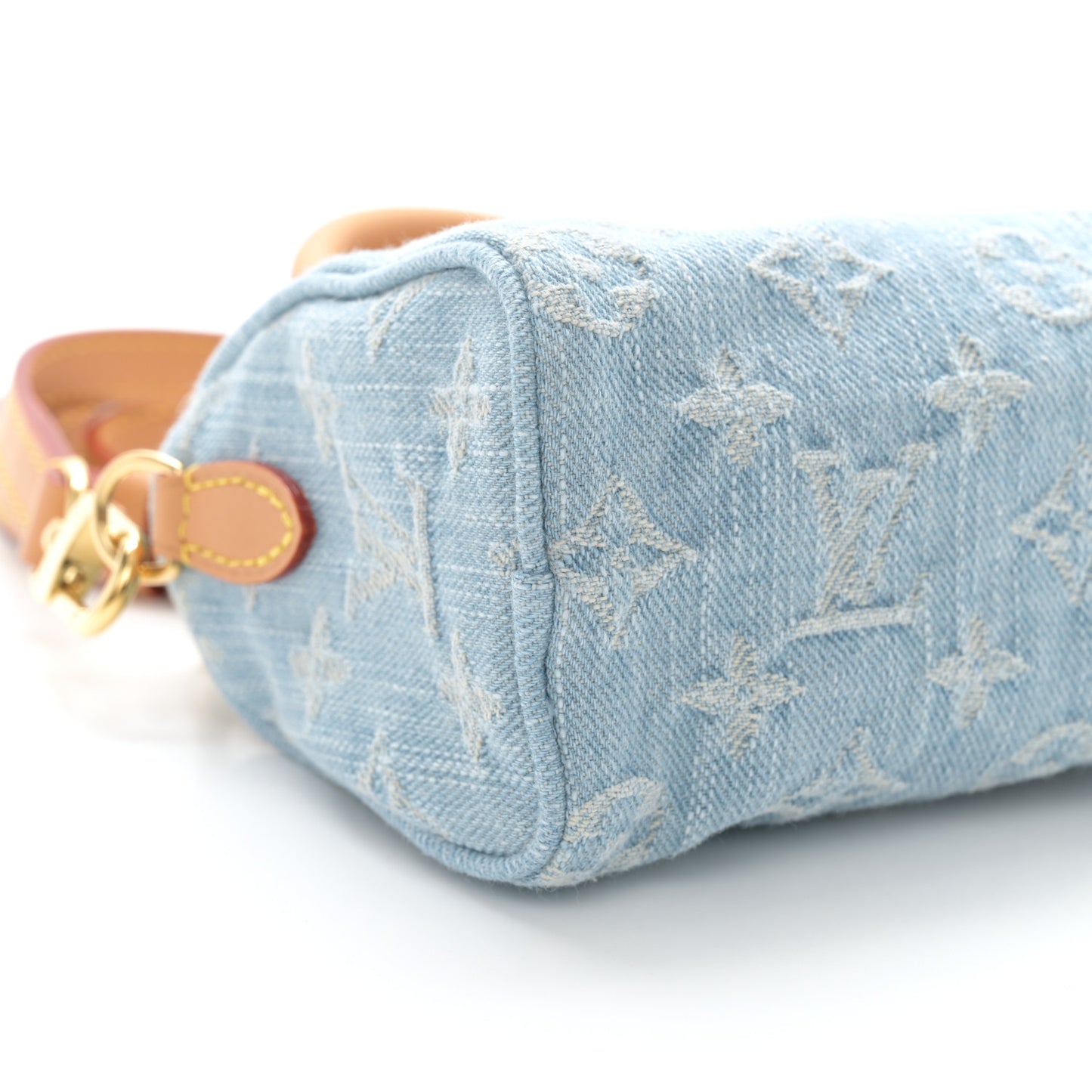 Monogram Denim Nano Speedy Sky Blue