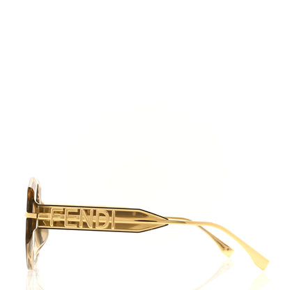 Fendi Acetate FF Fendi Butterfly Sunglasses FE40083U Brown 3 of 7