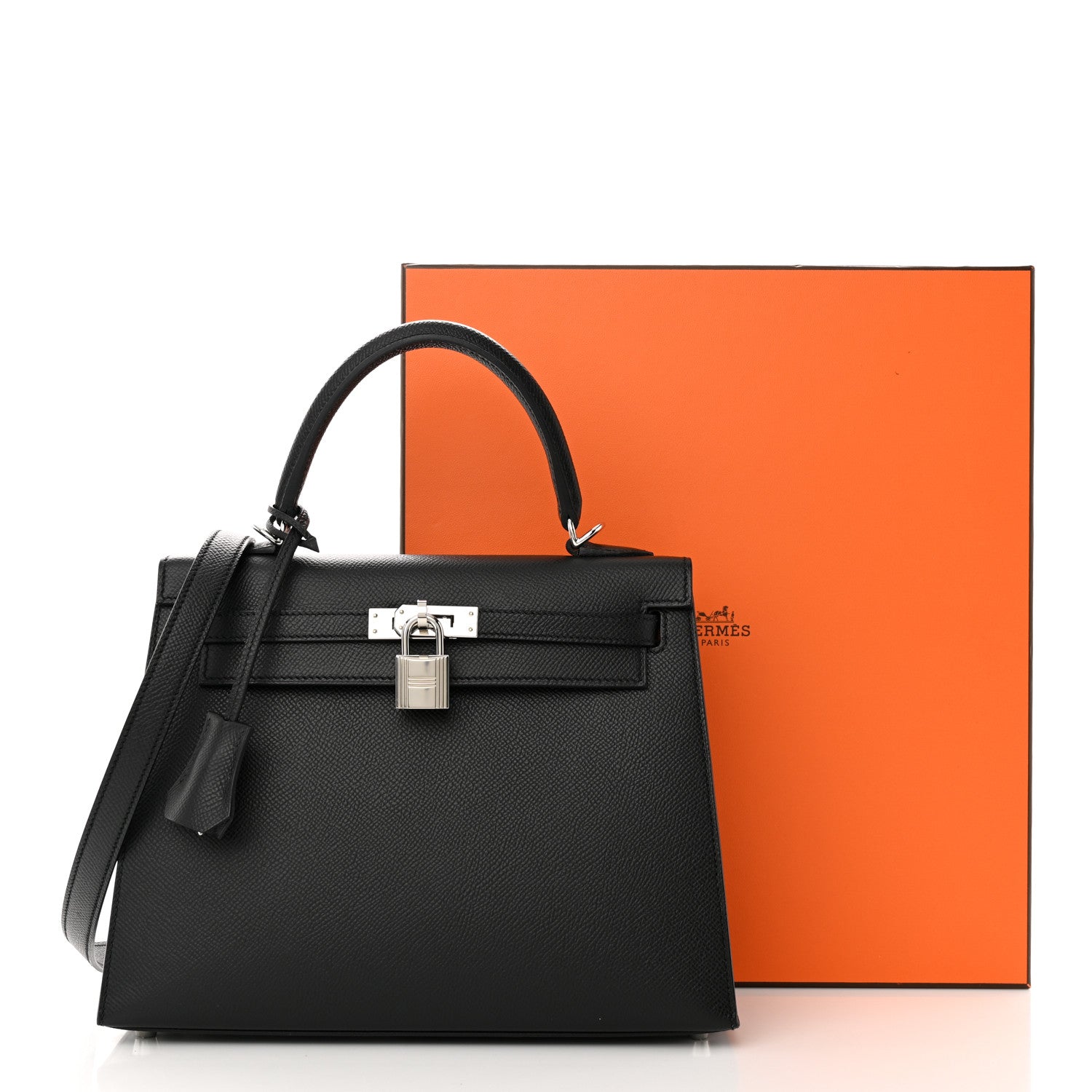 Hermes Epsom Kelly Sellier 25 Black 13 of 13