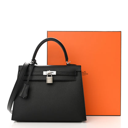 Hermes Epsom Kelly Sellier 25 Black 13 of 13