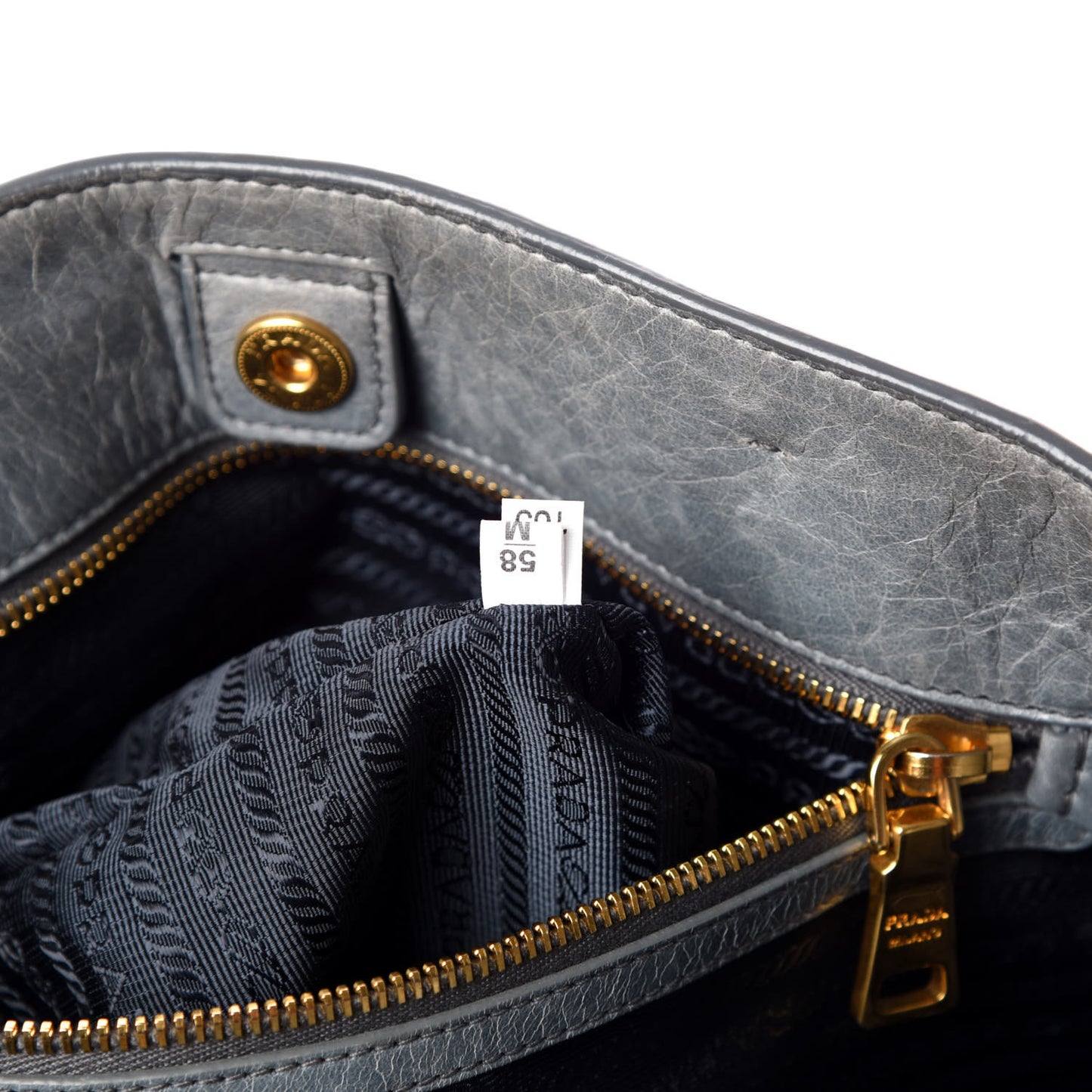 Vitello Shine Tote Blue