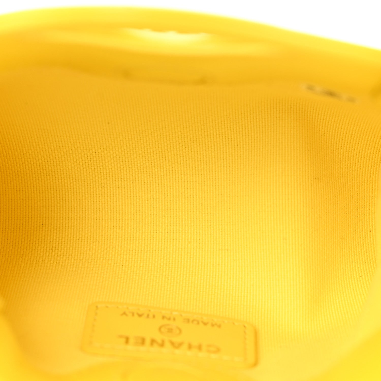 Chanel Shiny Lambskin Quilted Micro 31 Clutch With Chain Yellow 5 of 13