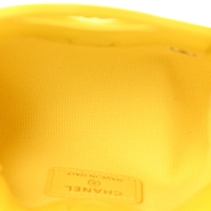Chanel Shiny Lambskin Quilted Micro 31 Clutch With Chain Yellow 5 of 13