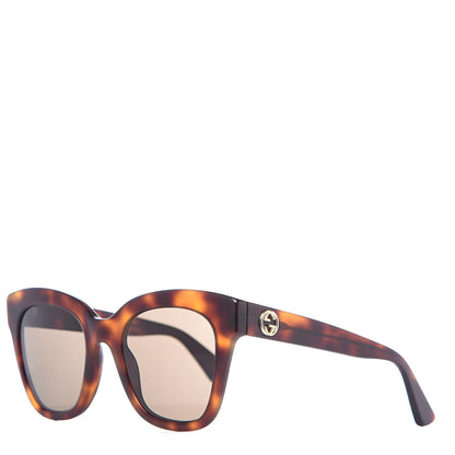 Gucci Acetate Square Frame Sunglasses GG0029S Tortoise 1 of 6