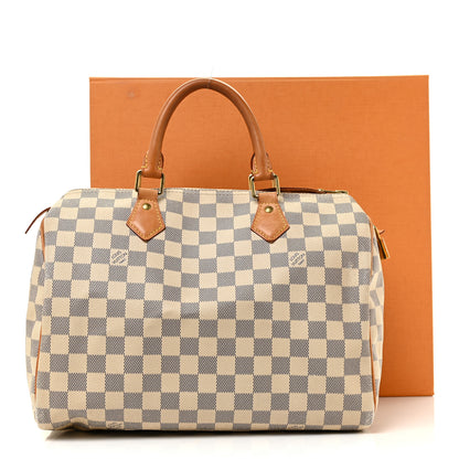 Louis Vuitton Damier Azur Speedy 30 14 of 14