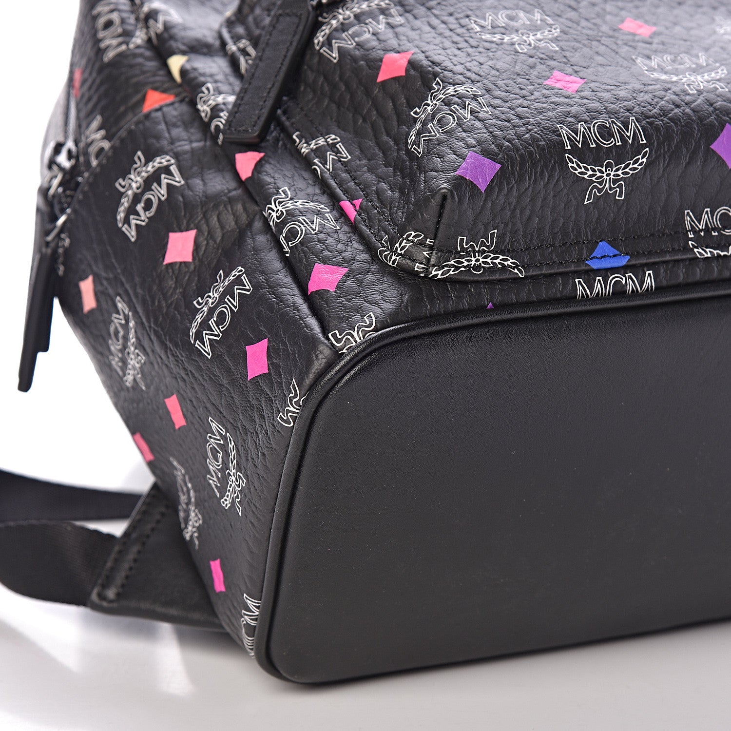 MCM Visetos Spektrum Small Stark Backpack Black 7 of 10