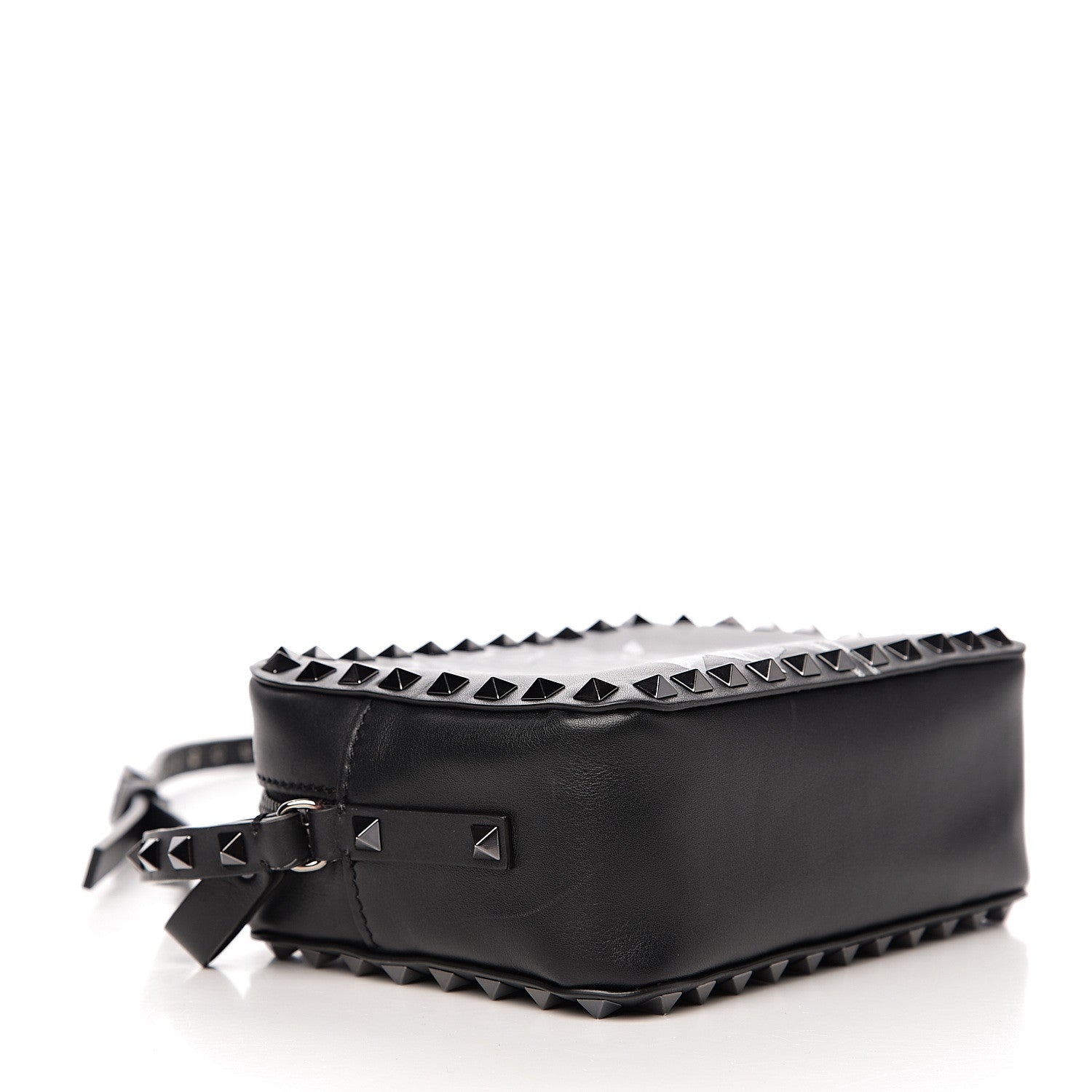 Valentino Garavani X UNDERCOVER Calfskin Rockstud Rose Print Camera Crossbody Bag Black 3 of 8