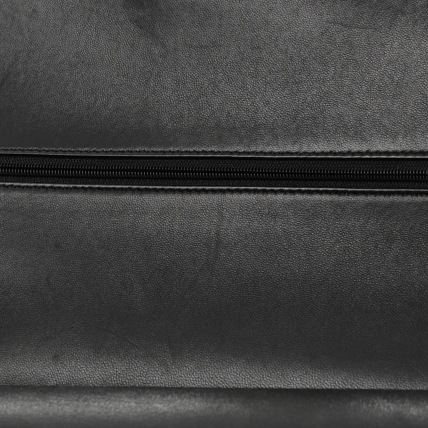 Lambskin Quilted Jumbo Double Flap Black