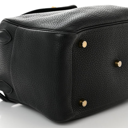 Hermes Taurillon Clemence Lindy 26 Black 11 of 12