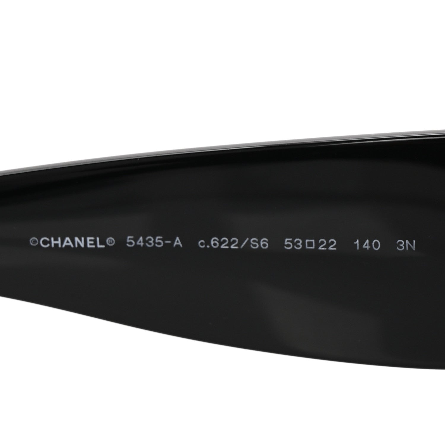 Chanel Acetate Rectangle Sunglasses 5435 Black 5 of 8