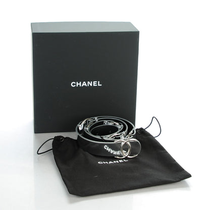 Chanel Calfskin CC Mirror Belt 85 34 Silver 9 of 9