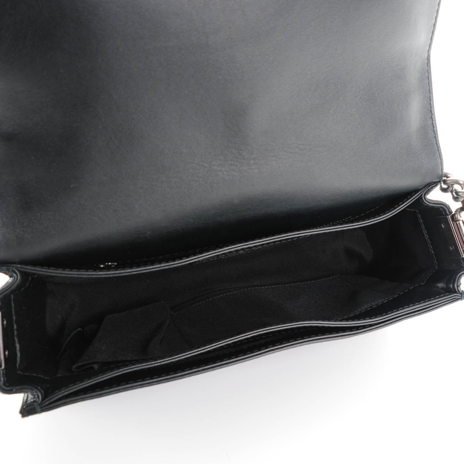 Chanel Calfskin Enchained Medium Boy Flap Black 5 of 7