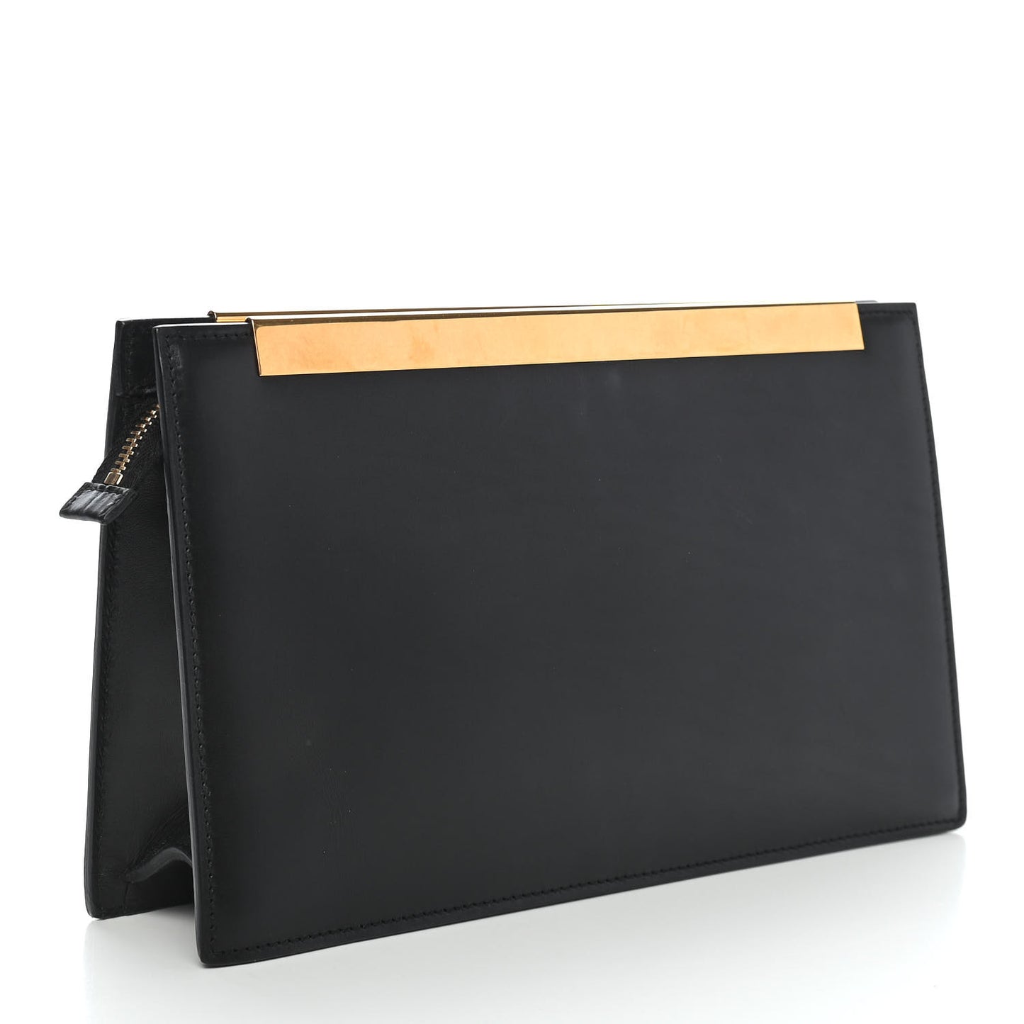 Leather Lutetia Clutch Black