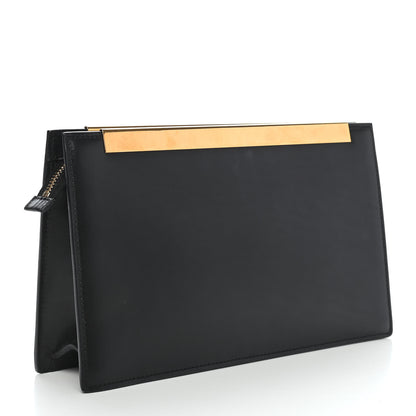 Saint Laurent Leather Lutetia Clutch Black 2 of 7