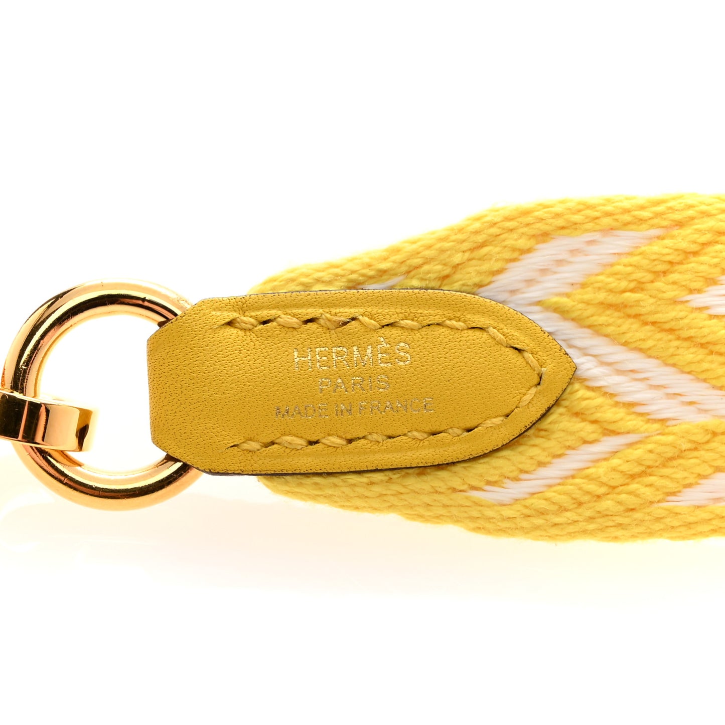 Toile Swift 25mm Sangle ZigZag Shoulder Strap Jaune De Naples White