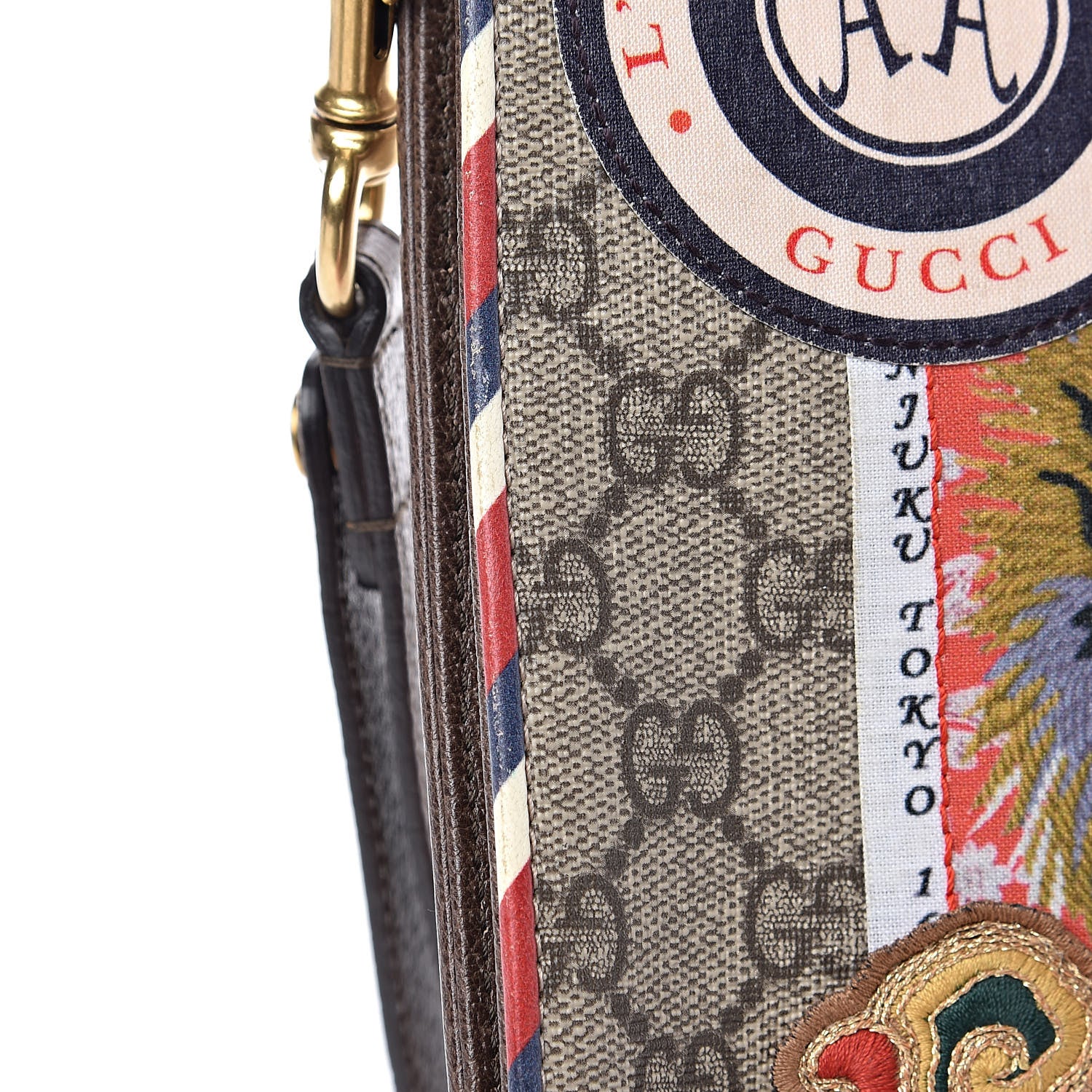 Gucci GG Supreme Monogram Courrier Documents Holder Beige New Acero 11 of 13
