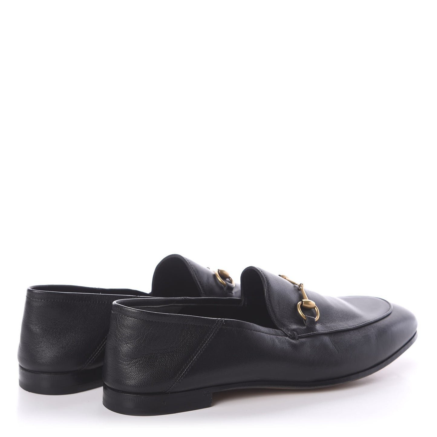Lambskin Womens Brixton Horsebit Loafers 39.5 Black