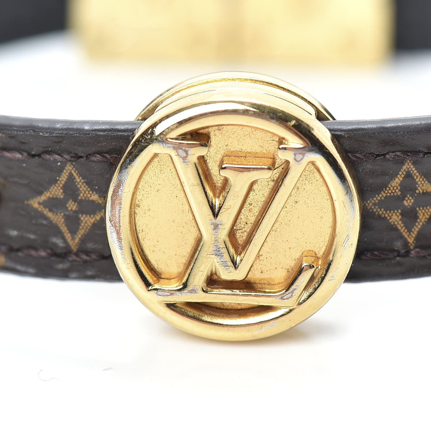 Louis Vuitton Monogram LV Circle Reversible Bracelet 17 Black 5 of 6