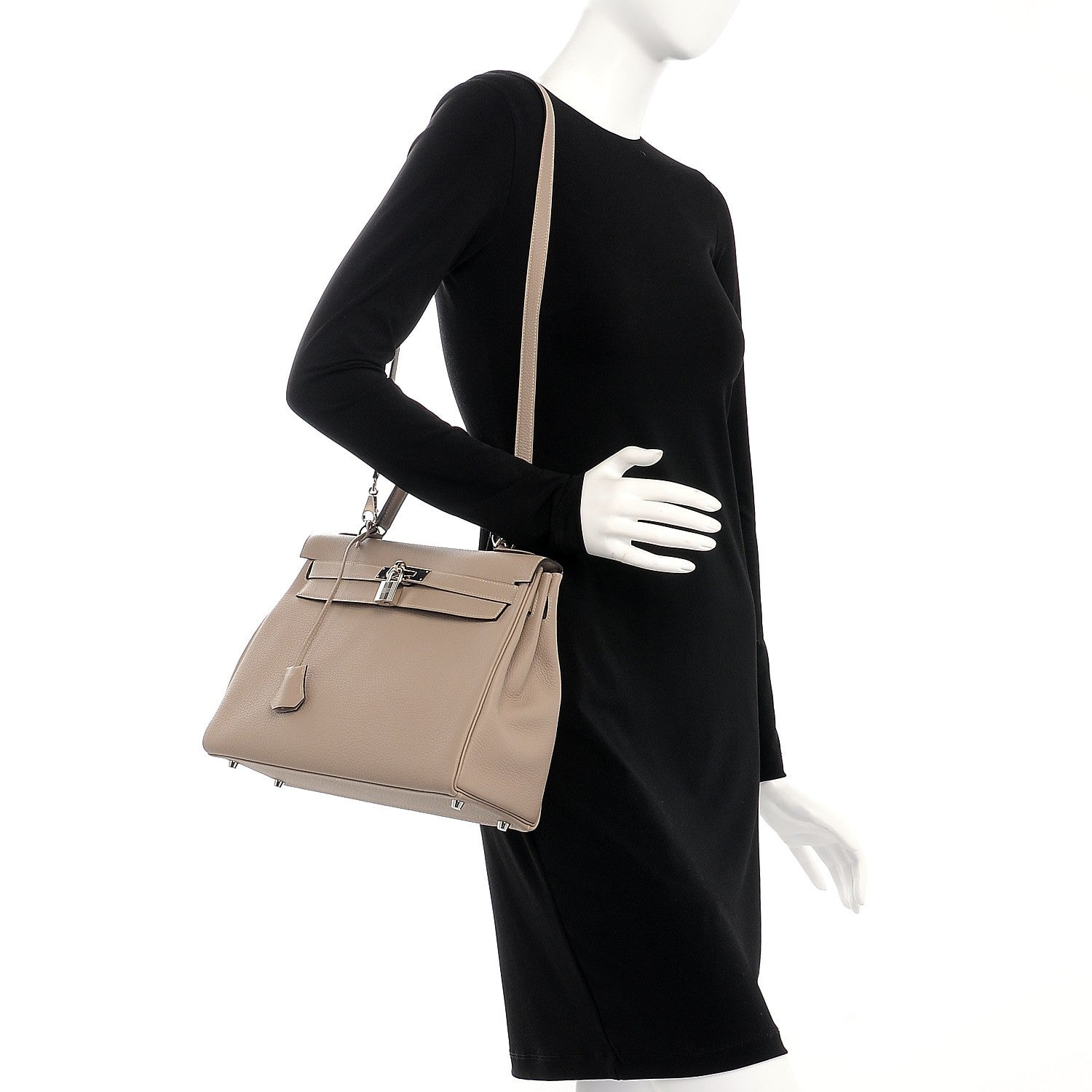 Hermes Togo Kelly Retourne 32 Gris Tourterelle 2 of 31