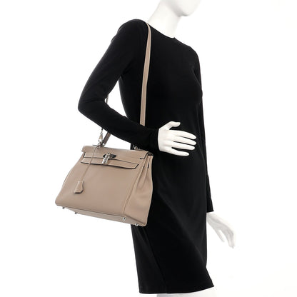 Hermes Togo Kelly Retourne 32 Gris Tourterelle 2 of 31