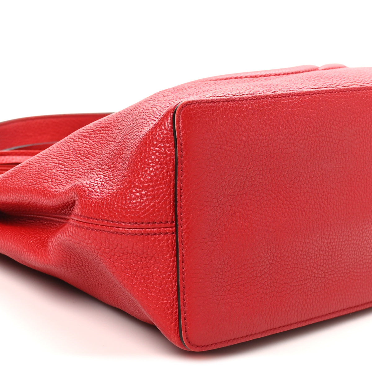 Gucci Pebbled Calfskin Large Soho Hobo Tabasco Red 9 of 10