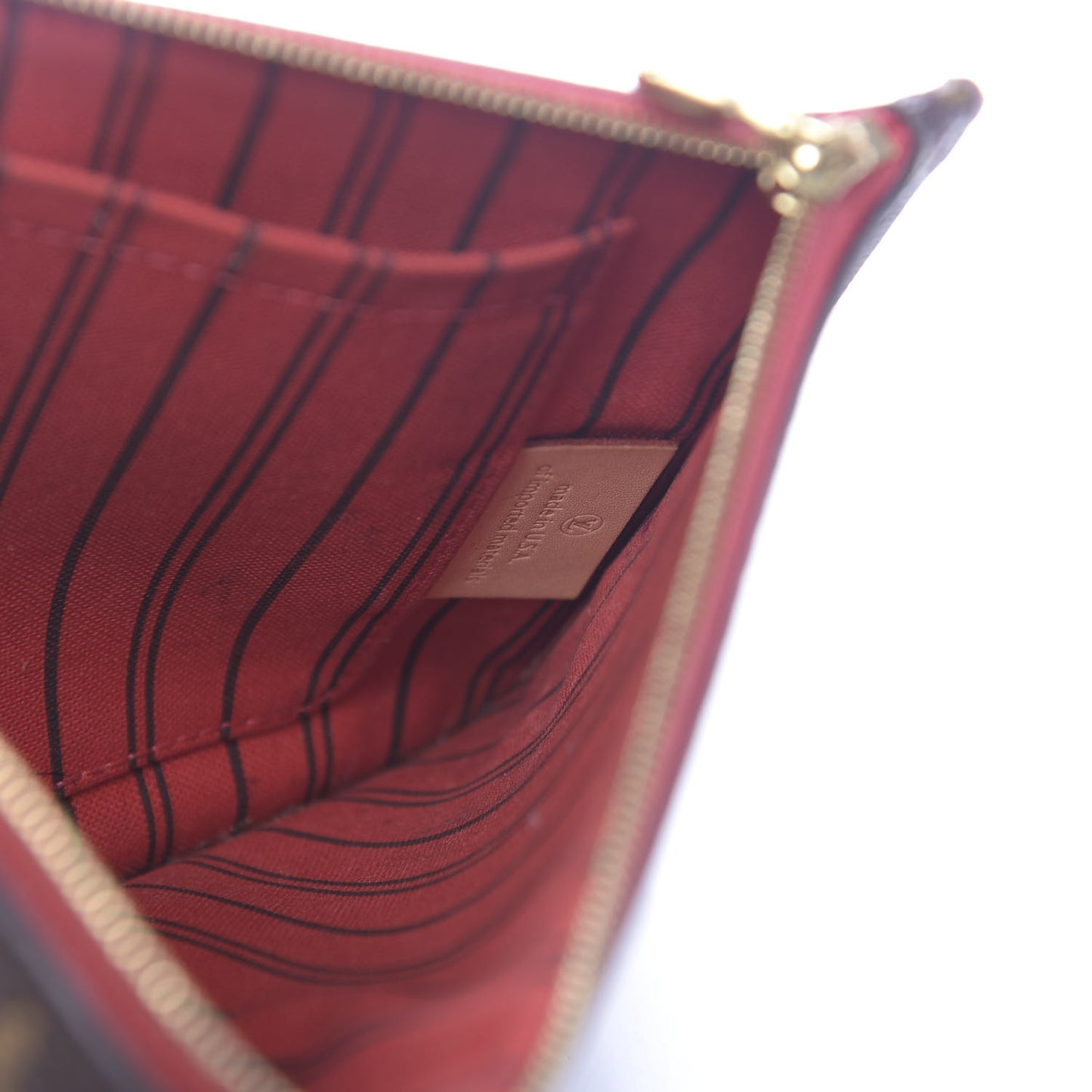 Monogram Neverfull MM GM Pochette Cherry
