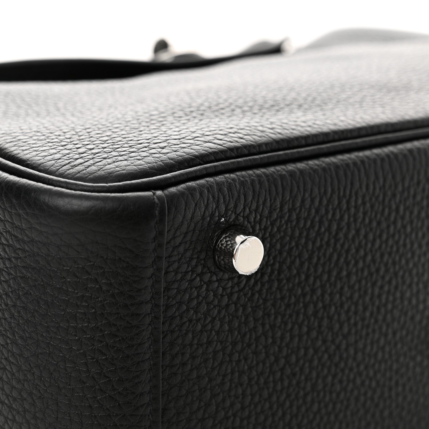 Hermes Taurillon Clemence Lindy 26 Black 11 of 12