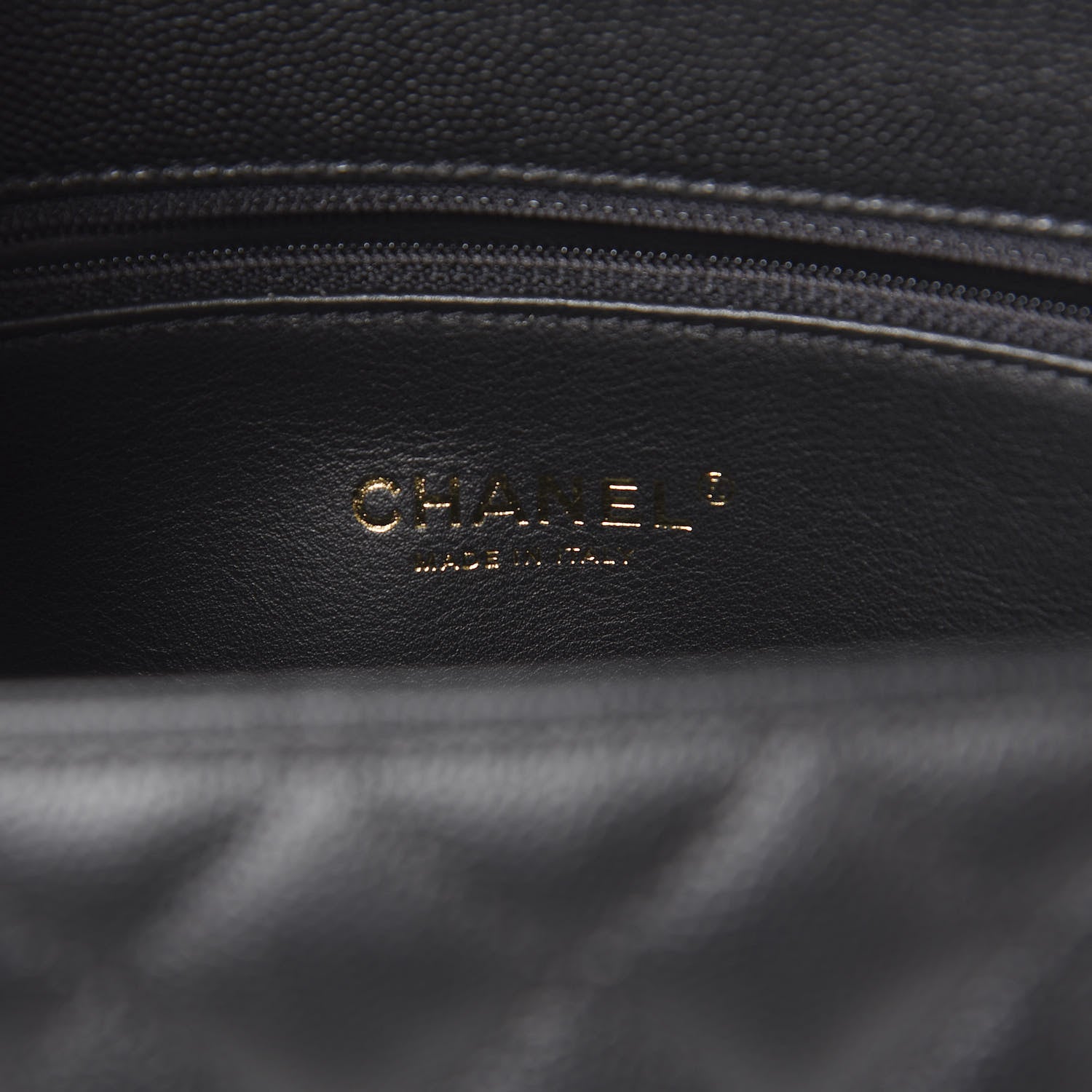 Chanel Caviar Lizard Embossed Quilted Small Coco Handle Flap Black 5 of 9