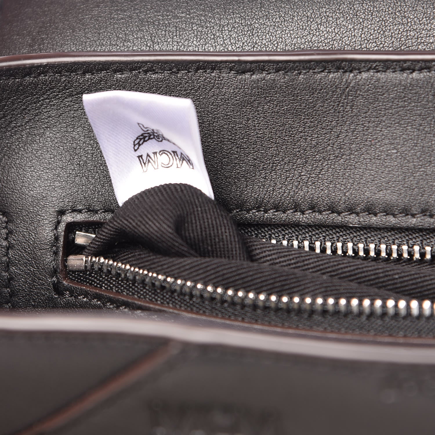 MCM Calfskin Ottomar Essential Flap Shoulder Bag Black 7 of 9