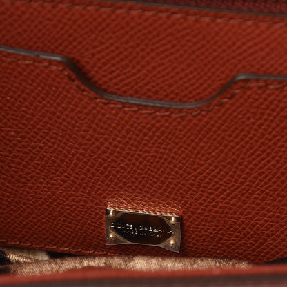 Dolce & Gabbana Dauphine Large Miss Sicily Satchel Dark Orange 6 of 10