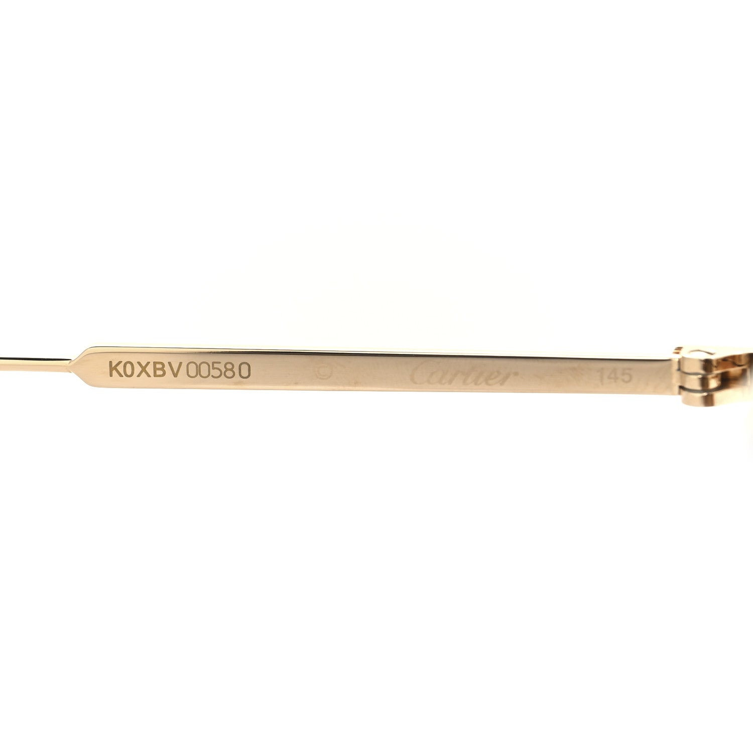 Cartier Metal C De Cartier Sunglasses Gold Brown 5 of 7