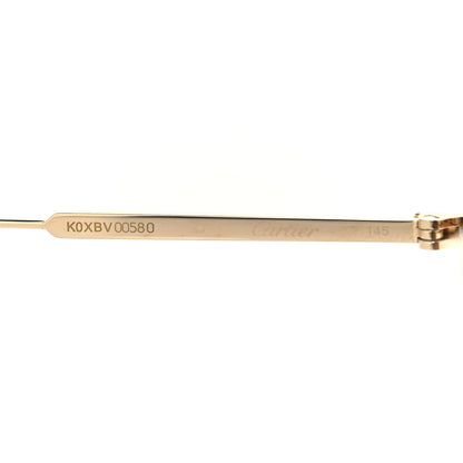 Cartier Metal C De Cartier Sunglasses Gold Brown 5 of 7