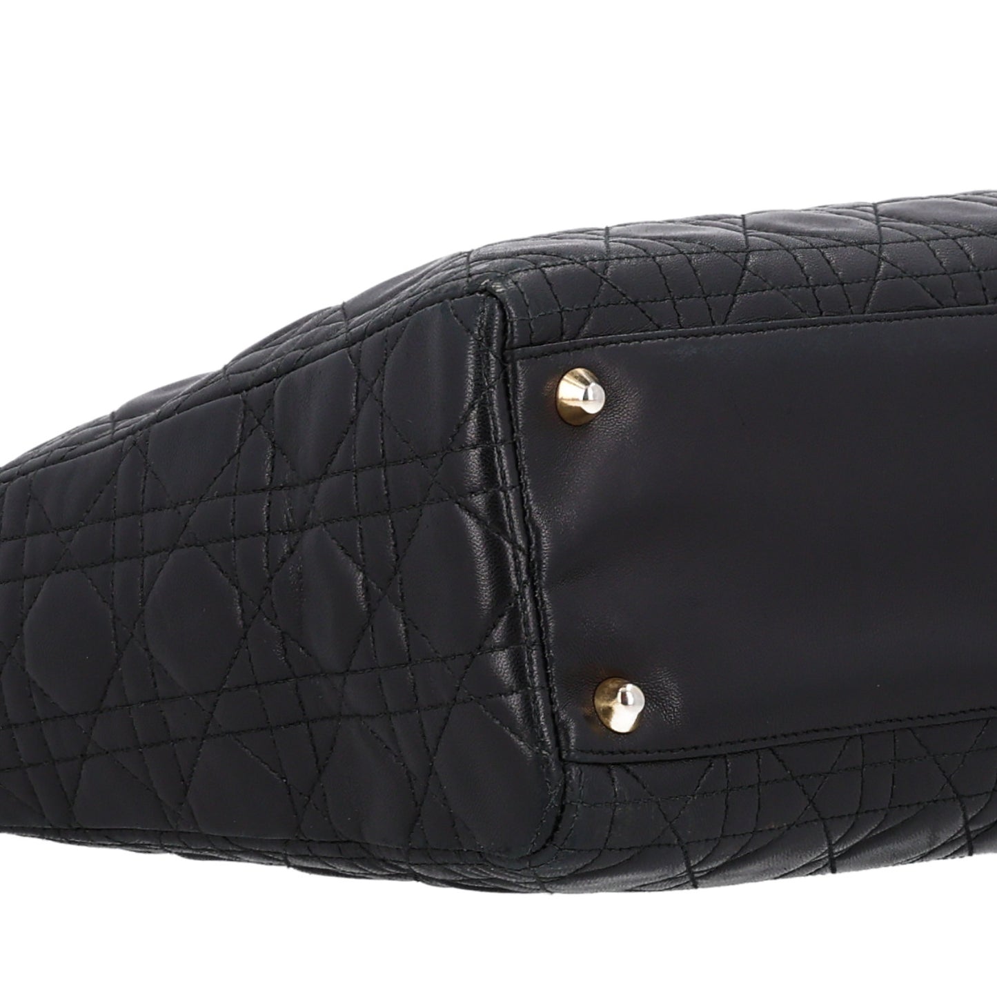Lambskin Cannage Large Lady Dior Black