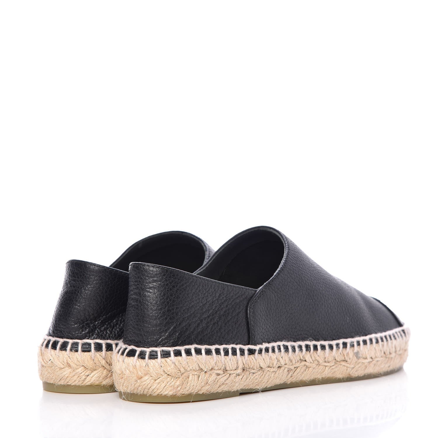 Chanel Grained Calfskin CC Espadrilles 39 Black 4 of 9