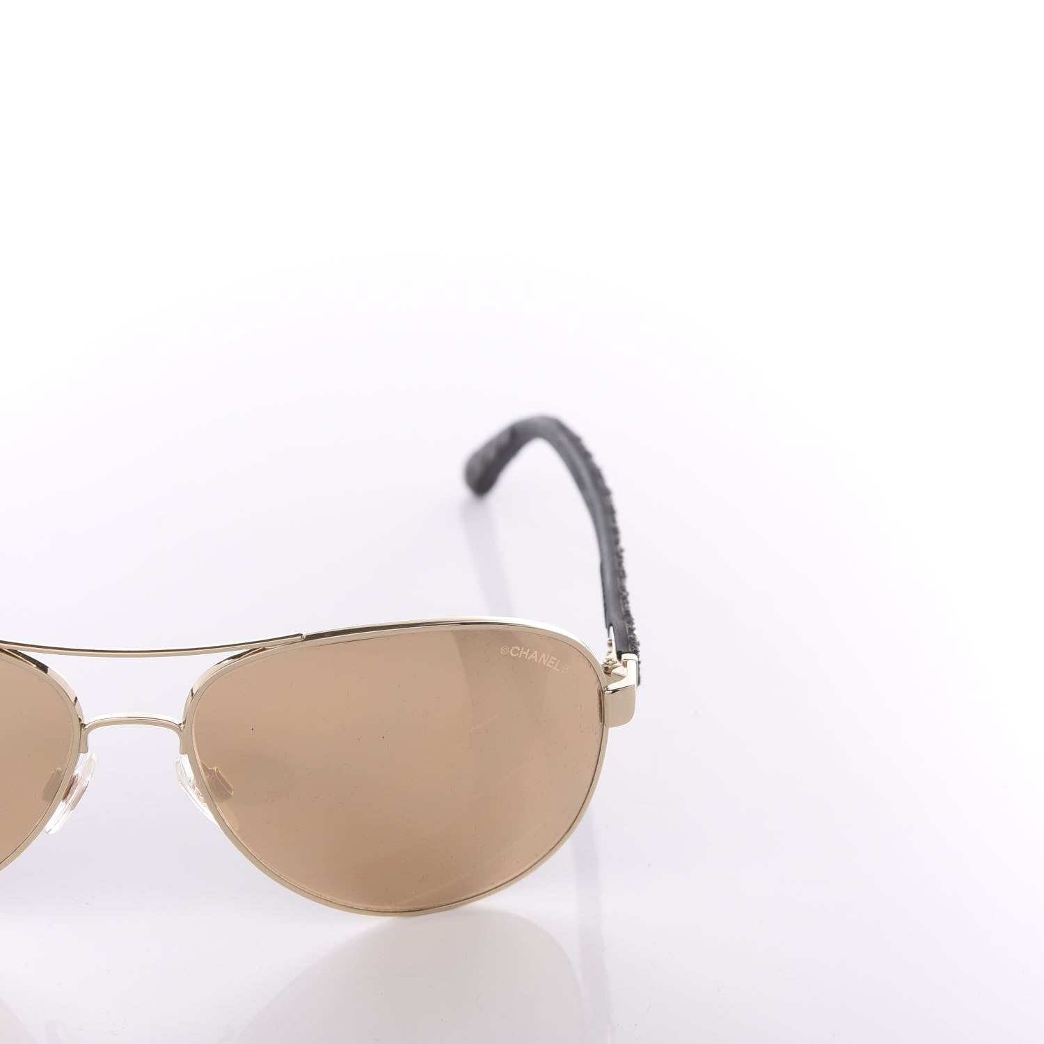 Chanel Pilot Quilting Sunglasses 4207 Gold 4 of 6