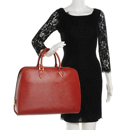 Louis Vuitton Epi Sorbonne Briefcase Kenyan Fawn 2 of 8