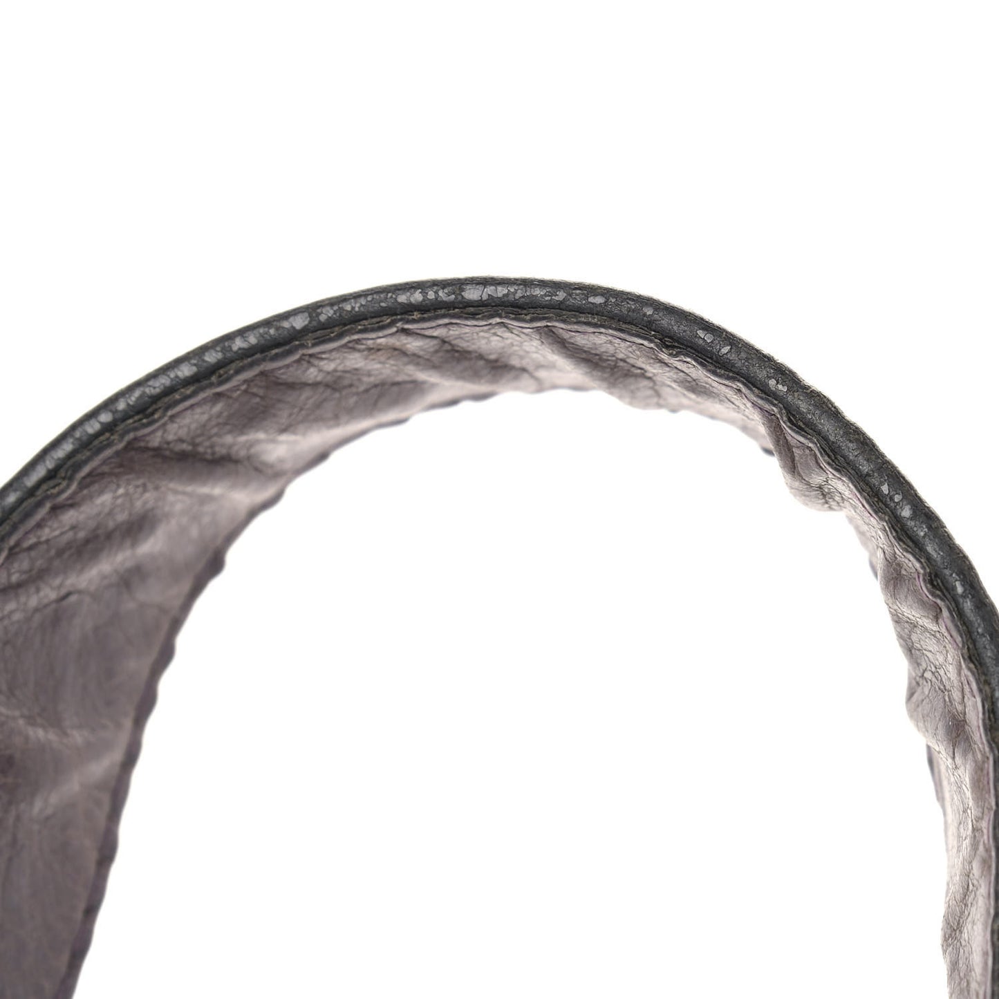 Glazed Calfskin Stitched On The Road Flap Purple