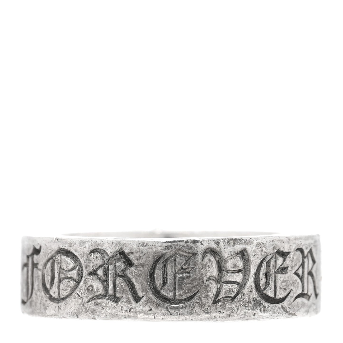 Sterling Silver Cross CH Forever Spacer Ring 49 5