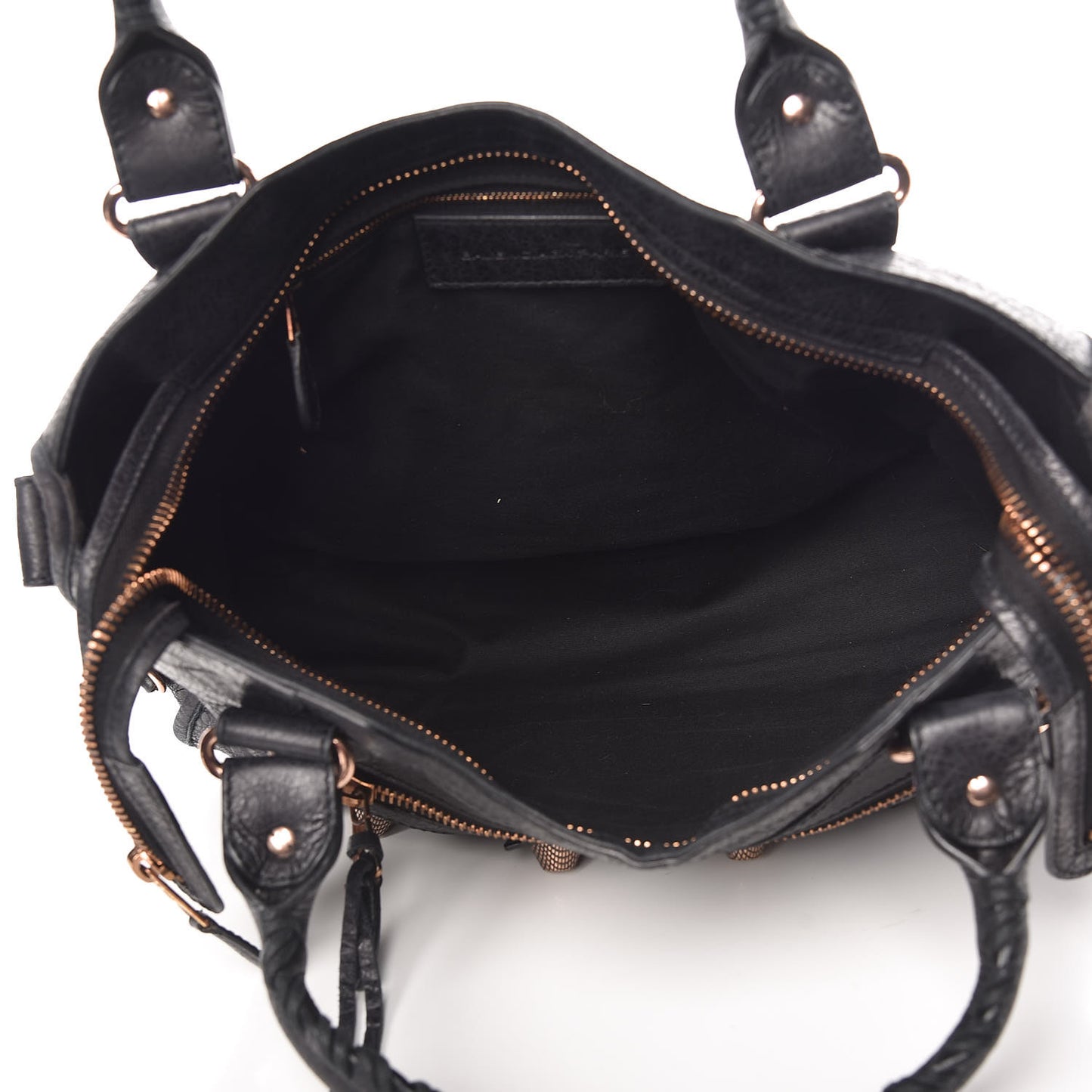 Agneau Giant 21 Rose Gold Hardware City Black