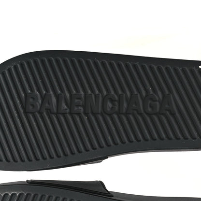 Balenciaga Rubber Paris Logo Womens Slide Sandals 35 Black 7 of 9